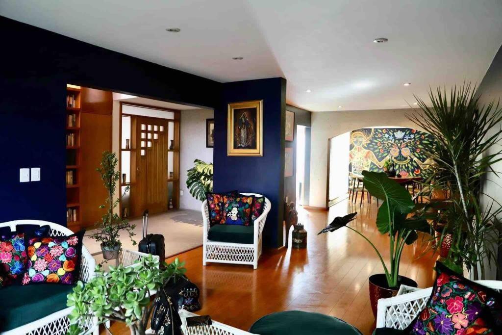 Luxurious Mid Century Modern Folk Art Home Мехико Экстерьер фото